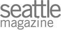 The image shows the logo of Seattle Magazine with the text "seattle magazine" in lowercase letters.